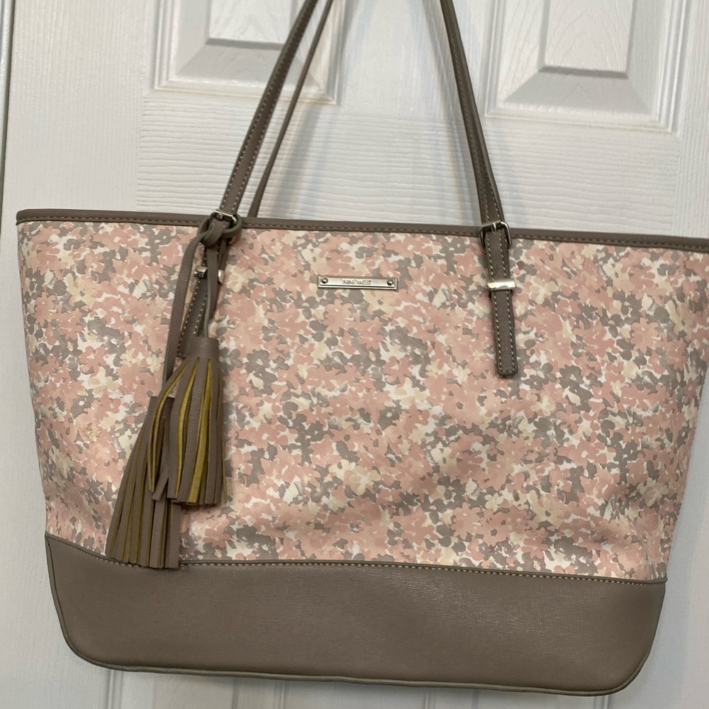 Pink floral Nine West bag